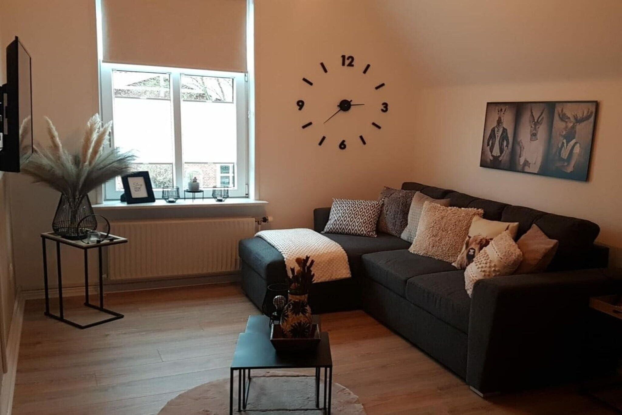 Een smart-tv en boeken