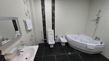 Basic Suite, Beach View | Bathroom | Hair dryer, bathrobes, slippers, towels