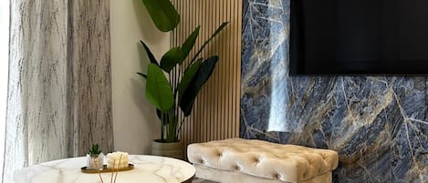 Apartment (Two Bedroom Apartment with Terrace an) | Living room | 32-inch flat-screen TV with digital channels