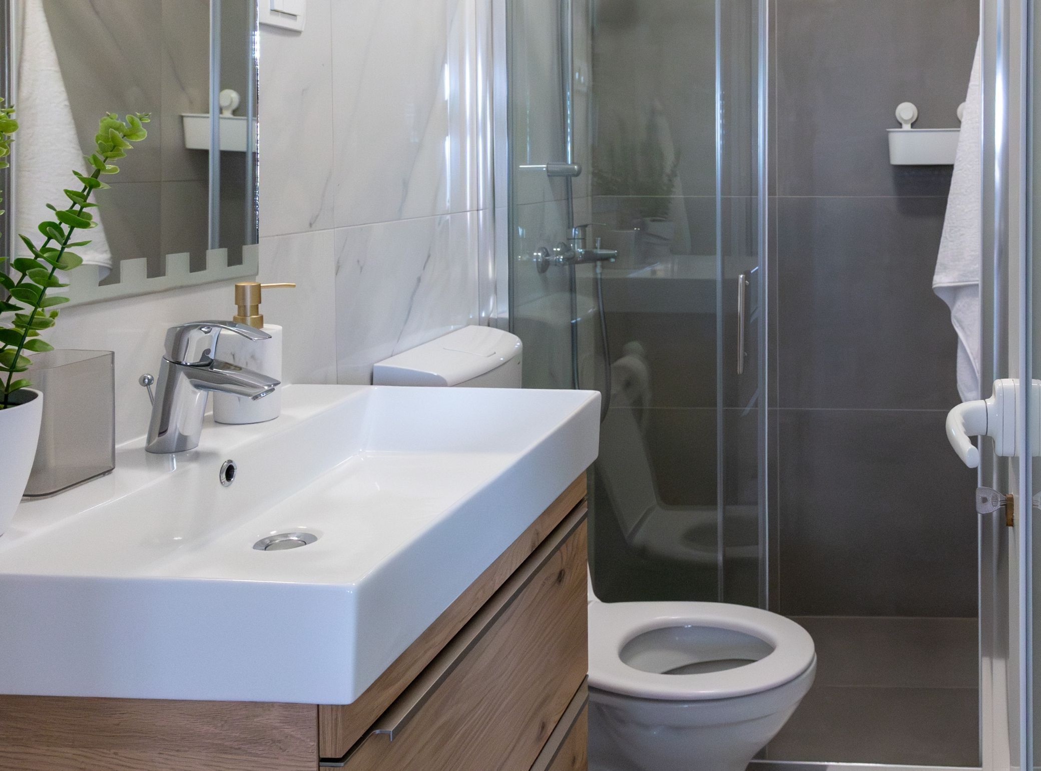 شقة (Apartments Villa Marijana - Standard ) | حمام | تجهيزات دش، مناشف