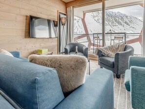 TV - 3-room cabin apartment, 6 guests, Tignes (Tignes)