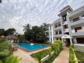 Overnatningsstedets facade