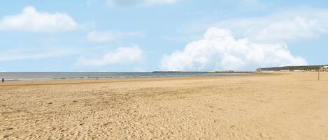 Vlak bij het strand