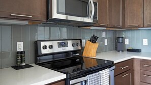 Fridge, dining tables