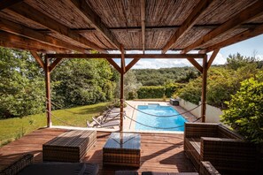 A heated pool