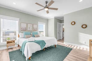 6 bedrooms, iron/ironing board, travel cot, WiFi