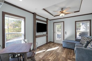 TV - Serene 1-Bedroom Tiny Home 1/2 Mile from Marina and Boat Ramp #406! (Jamestown)