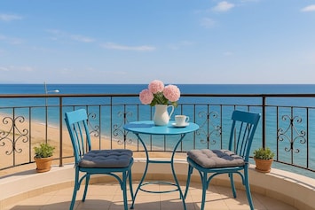 Charming veranda with a stunning sea view
