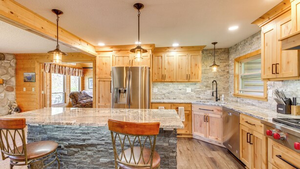 Interior - Private Lakefront Emily Home w/ Yard & Fire Pit! (Emily)