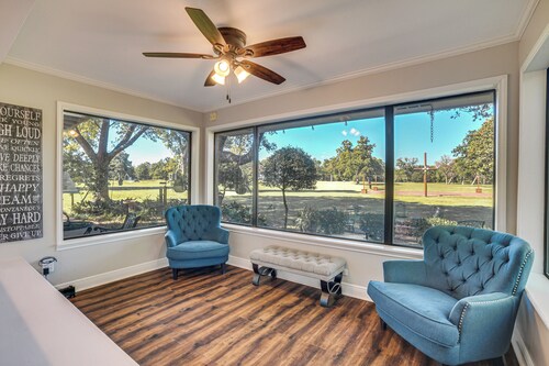 Spacious Madisonville Estate w/ Grill & Pond Views