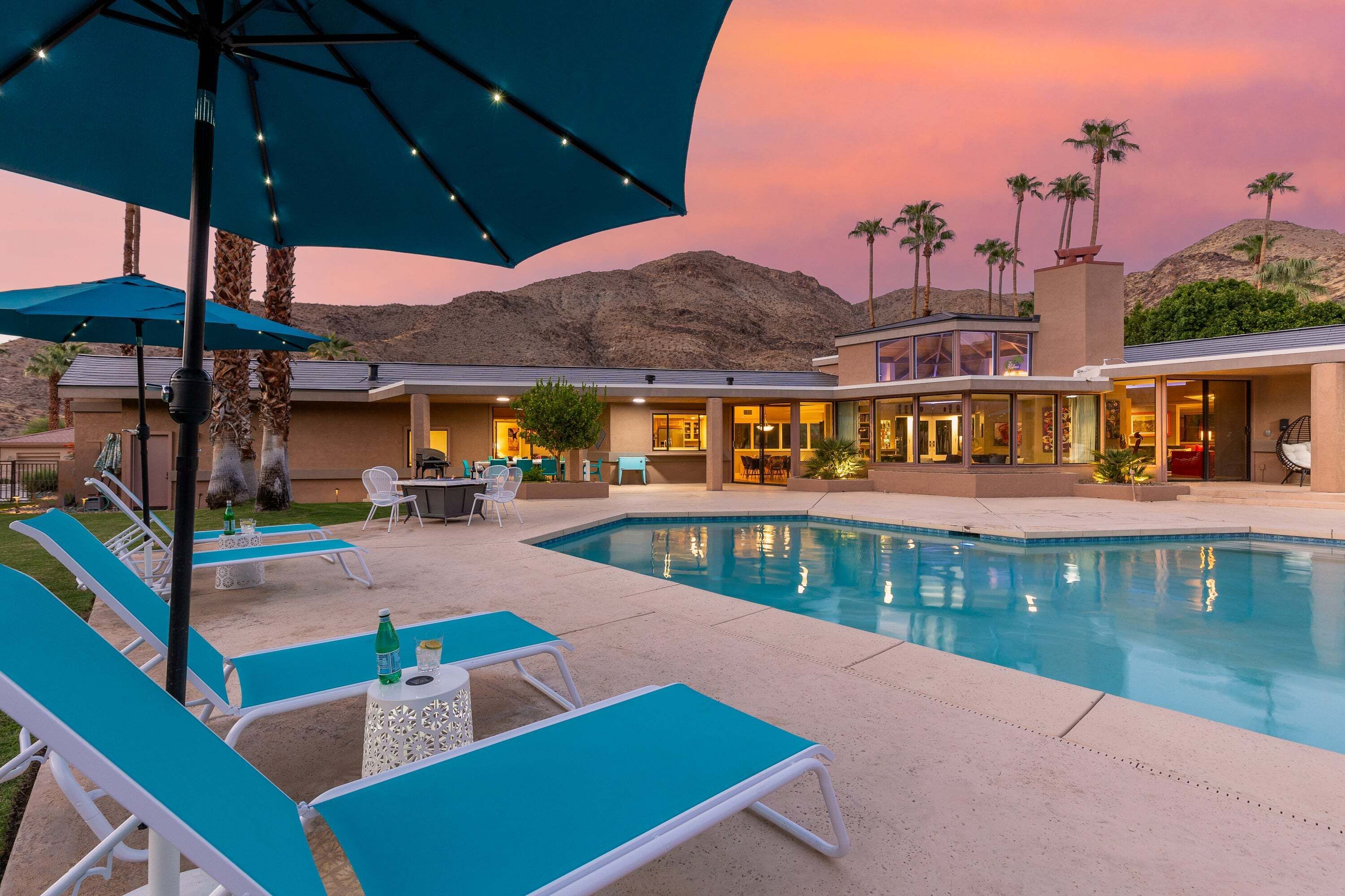 A heated pool