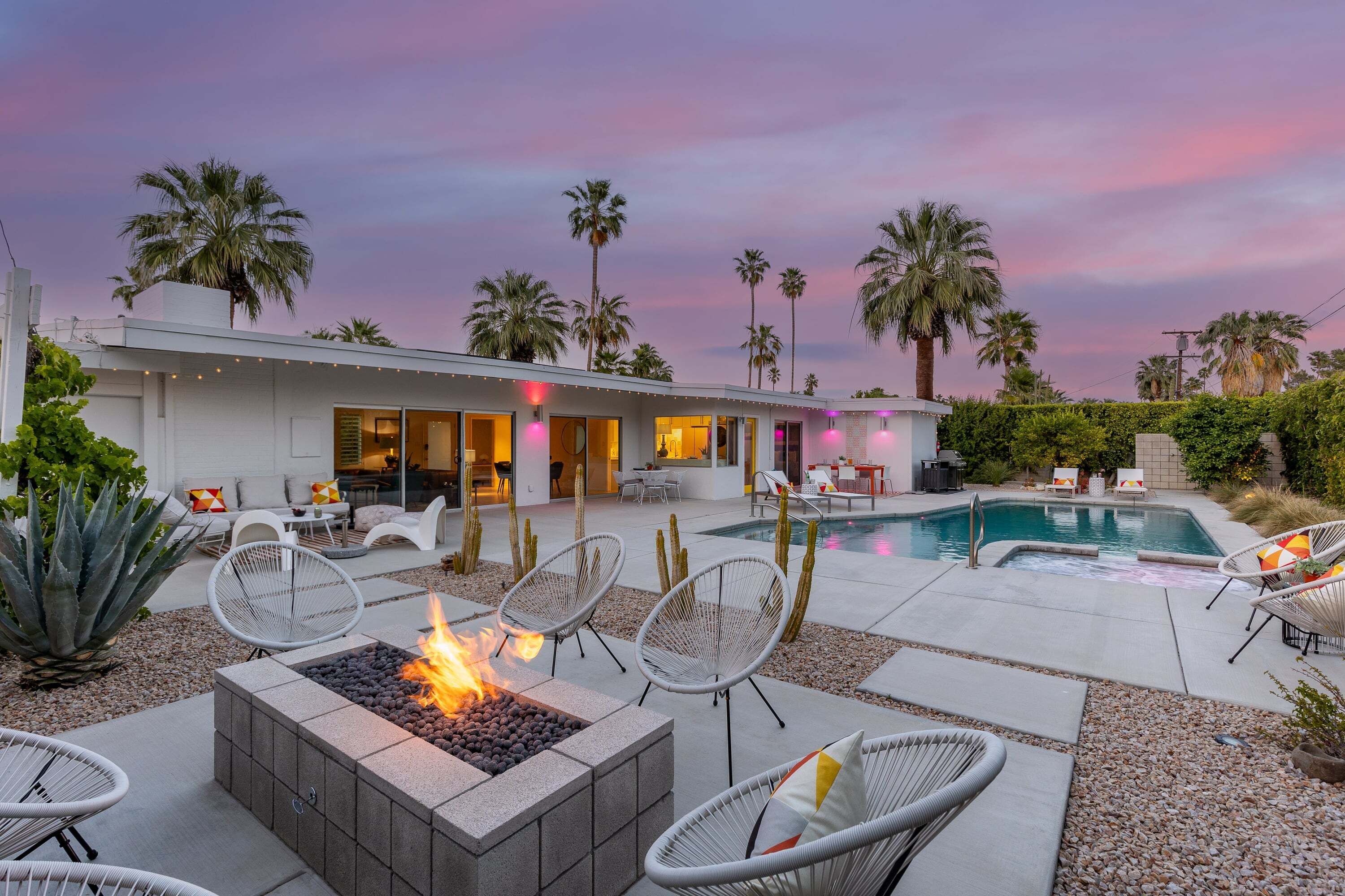 A heated pool
