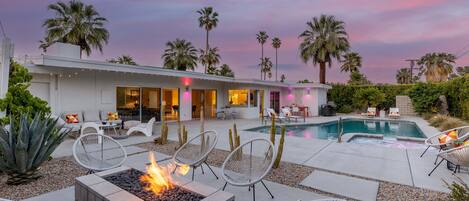A heated pool