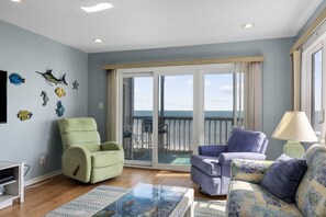 Condo, 2 Bedrooms | Living area | Smart TV, streaming services - Breakers C32 2 Bedroom Condo by RedAwning (Pine Knoll Shores)