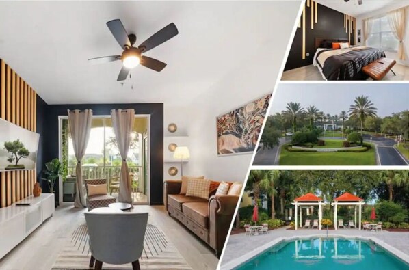 Outdoor pool, a heated pool - Dunes Lecacy Apartamento Cerca a Disney con Centro Vacacional (Kissimmee)