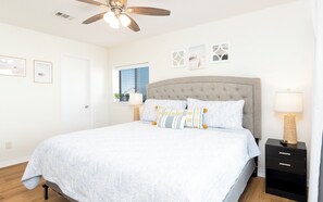 2 dormitorios, tabla de planchar con plancha, wifi y ropa de cama