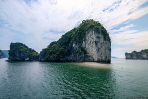 On the beach, kayaking, motor boating