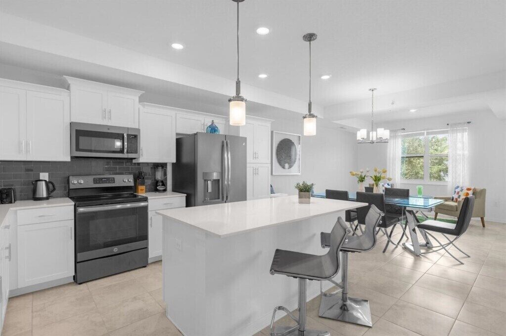 Microwave, dishwasher, highchair