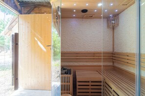 Sauna - Beautiful Normand-style house with pool, 3 minutes from the beach (Auberville)