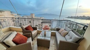 Panoramic Apartment | Terrace/patio - Yellow Apartment Saranda (Sarandë)