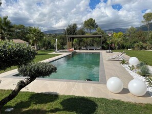 Una piscina riscaldata