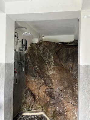 Classic Room, Mountain View | Bathroom | Shower, towels, soap, shampoo