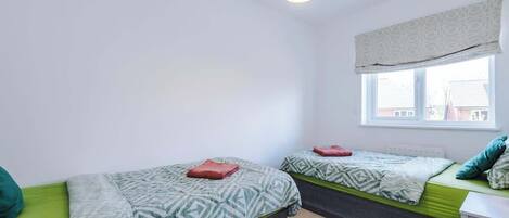 4 bedrooms, iron/ironing board, travel cot, free WiFi