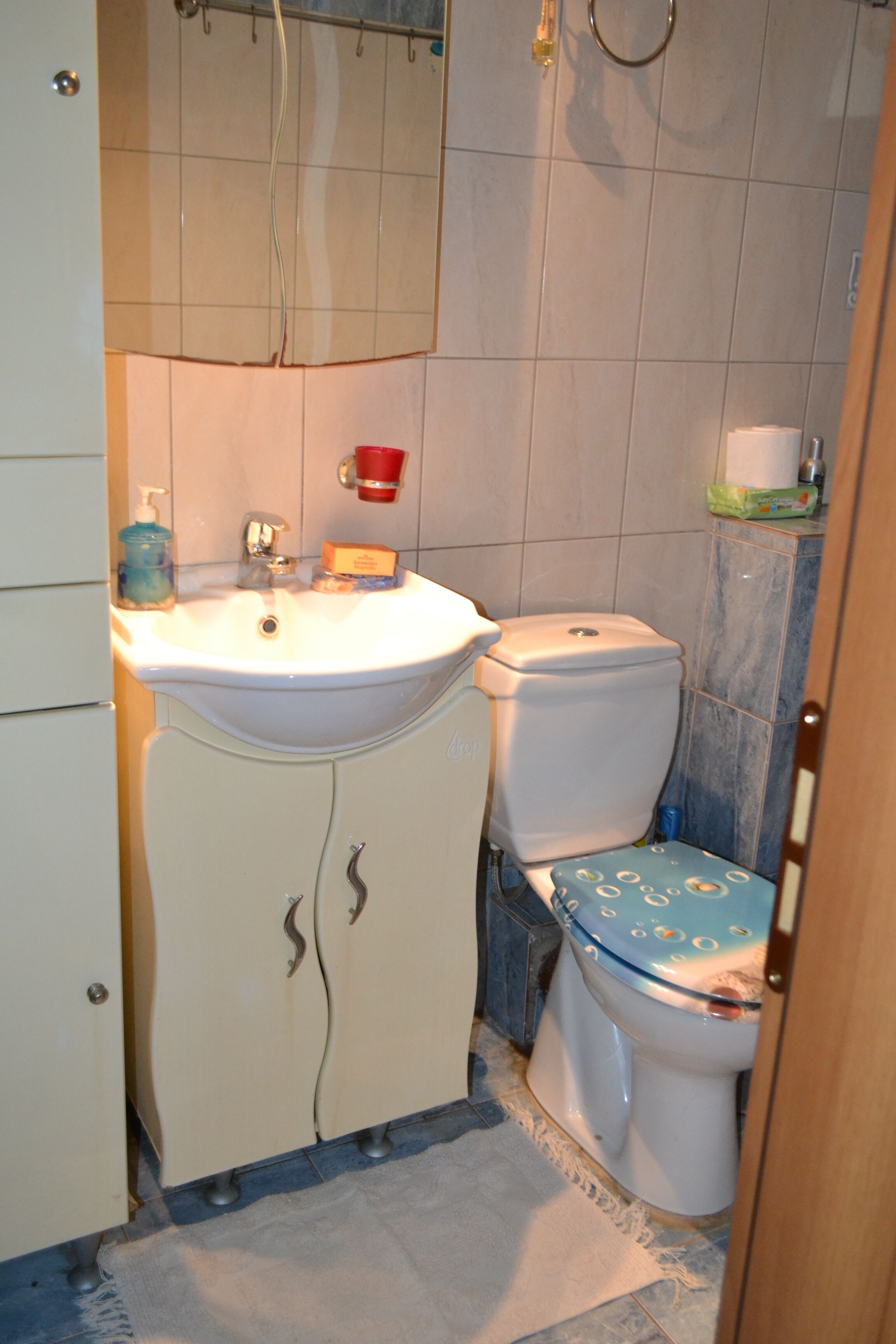 Sèche-cheveux, serviettes fournies, savon, papier toilette