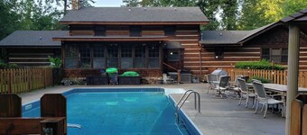 Home is set on10 acres w/pond, pool, spa, & only 9 miles to Masters golf course.