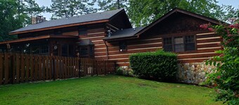 Home is set on10 acres w/pond, pool, spa, & only 9 miles to Masters golf course.