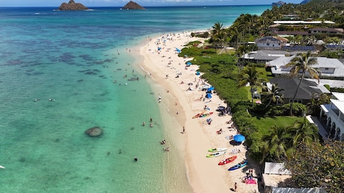 Beach Studio with private yard in Lanikai - 30 day Minimum Stay