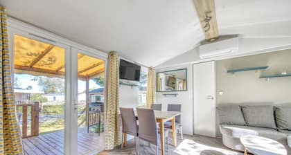 Mobilheim 'Mobilhome Camping Siblu Les Viviers' mit privater Terrasse und Klimaanlage