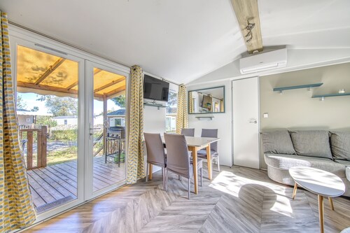 Mobilhome Les Viviers climatisé – Confort et Loisirs à Lège-Cap-Ferret