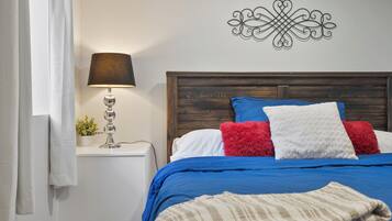 1 bedroom, iron/ironing board, travel crib, free WiFi