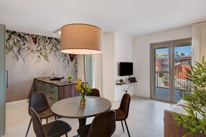 Interior - Apartment 'Eleonora C1' with Shared Pool, Private Terrace, and Air Conditioning (Garda)