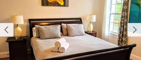 3 bedrooms, in-room safe, iron/ironing board, free WiFi