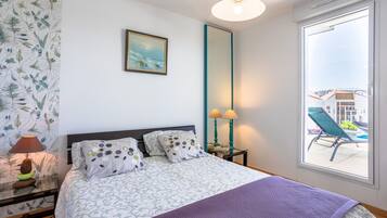 2 slaapkamers, een strijkplank/strijkijzer, gratis wifi