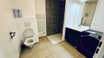 Een douche, een haardroger