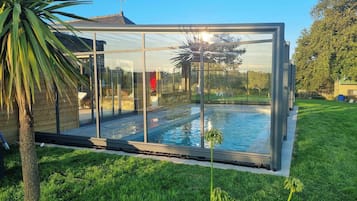 Indoor pool, a heated pool