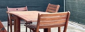 Outdoor dining - SE094 - Marzocca, three-room apartment with beach included (Marzocca)