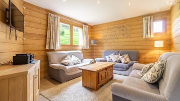 Télévision, lecteur de DVD, chaîne hi-fi