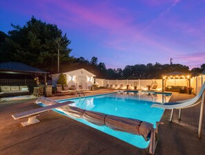 A heated pool