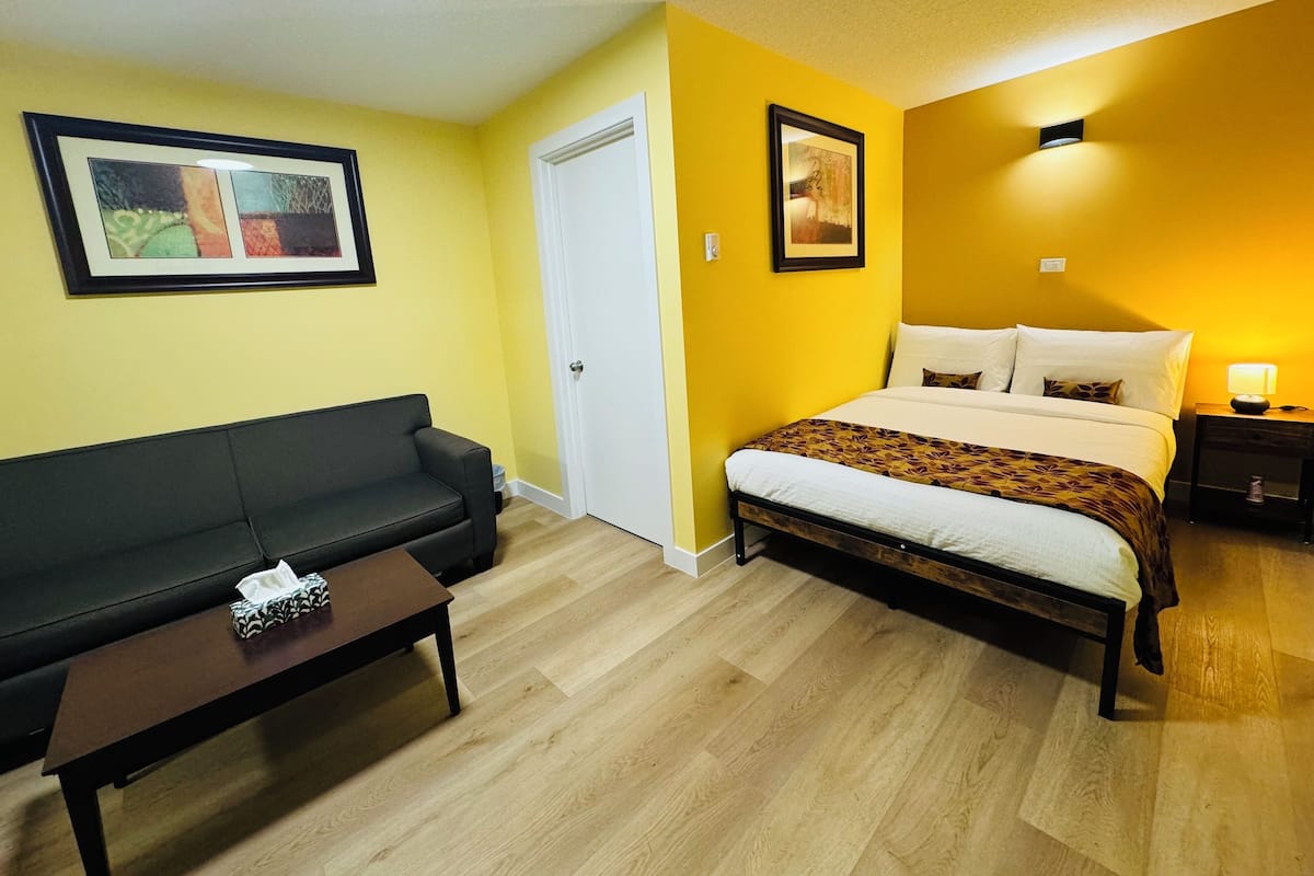 Dobbeltrom – deluxe (Sofa cum Bed) | Blendingsgardiner, wi-fi (inkludert) og individuelt dekorert