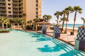 Indoor pool, a heated pool - Beachfront Condo, Pools, Gym, Onsite Parking (Panama City Beach)