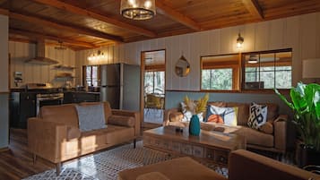 Smart TV, fireplace, computer monitors