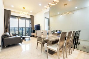 Classic Apartment, City View | Private kitchen - The Marq Angia - Signature Suite (Ho Chi Minh City)