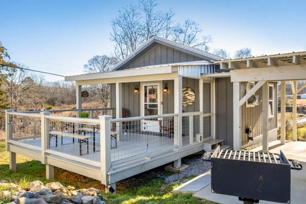 屋外ダイニングエリア