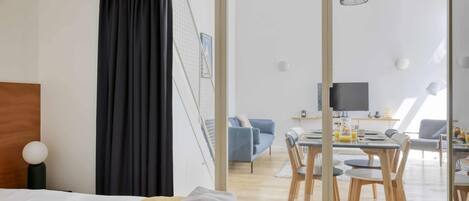 2 bedrooms, iron/ironing board, travel crib, WiFi