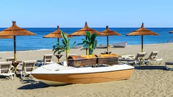 Vlak bij het strand
