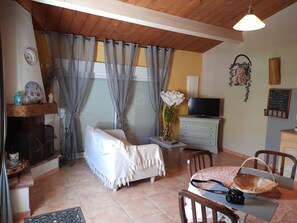 TV, fireplace, books - Propriété en pleine nature (Beynes)